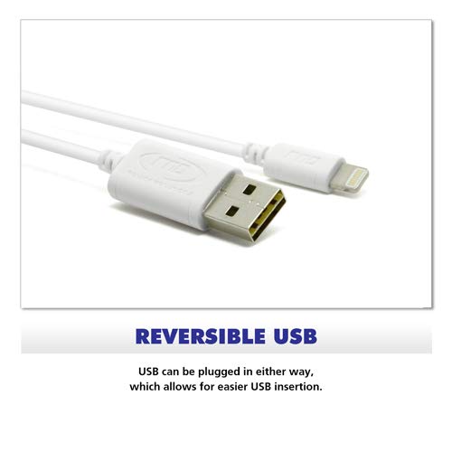 Rnd Apple Certified Lightning Usb 6Ft Cable For Iphone (10/X/8/8 Plus/7/7 Plus/6/6 Plus/6S /6S Plus/5/5S/5C/Se) Ipad (Pro/Air/Mi