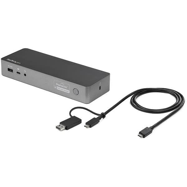 Startech.Com Usb C & Usb A Dock   Hybrid Universal Laptop Docking Station With Dual Monitor Display 4K 60Hz Hdmi & Displayport  