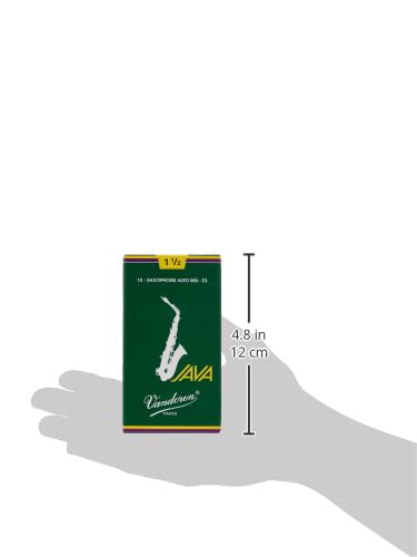 Vandoren Sr2615 Alto Sax Java Reeds Strength 1.5; Box Of 10