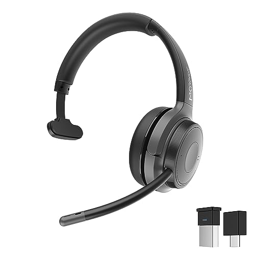 Morpheus 360 Advantage Wireless Mono Headset With Detachable Boom Microphone-Blu