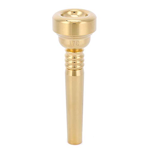 Trumpet Mouthpiece 17C,Gold Mouthpiece Brass Plated Mouthpiece Trumpet Musical Instrument Accessories