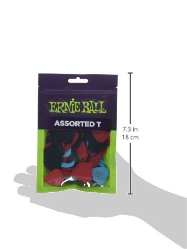 Ernie Ball Guitar Picks, Thin, Assorted Colors, 144 Pack (P09108)