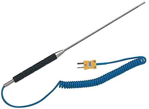 Tecpel Tpk 03 Thermocouple Probe 20Cm Length Sensor With 10Cm Handle, Type K,  50~800C ( 58~1,472F)