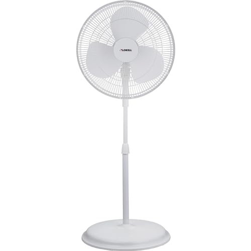 Lorell 00074 Pedestal Fan, 47.3'' X 17.8'' X 17.8'', White