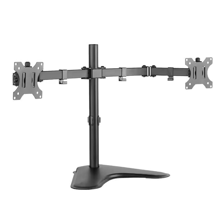 White Mulberry 10Step Height Adjustable Single Screen Monitor Stand For 1732 Inch Monitor, 8 Kg Load, Vesa 75X75/100X100, Diy