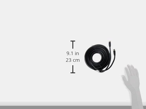 RCA VHB-655X Black 50' Coaxial Cable with RG6 Connectors