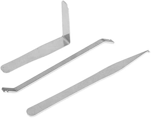 Jiayouy 6Pcs Saxophone Repair Tool Woodwind Instrument Maintanance Kit Stainless Steel Key Cover Adjusting Spring Hook Trimming