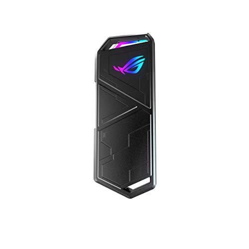 Asus Rog Strix Arion Aluminum Alloy M.2 Nvme Ssd External Portable Enclosure Case Adapter, Usb 3.2 Gen 2 Type C (10 Gbps), Usb C