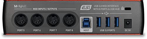 Esi M4U Ex  8 Port Usb 30 Midi Interface With Usb Hub