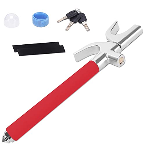 Turnart Steering Wheel Lock Universal Car Lock Anti Theft Device Retractable Steering Lock With 3 Keys For Auto/Truck/Suv/Van (R