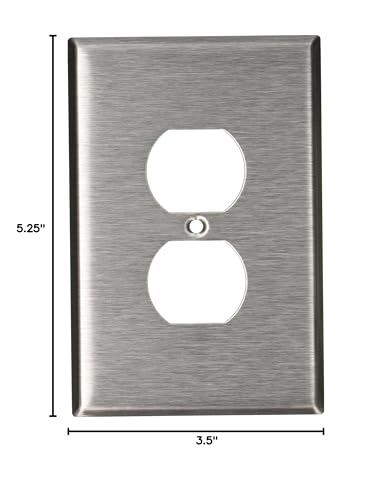 Leviton 84103 SS WP 1G DUP OVERSIZED