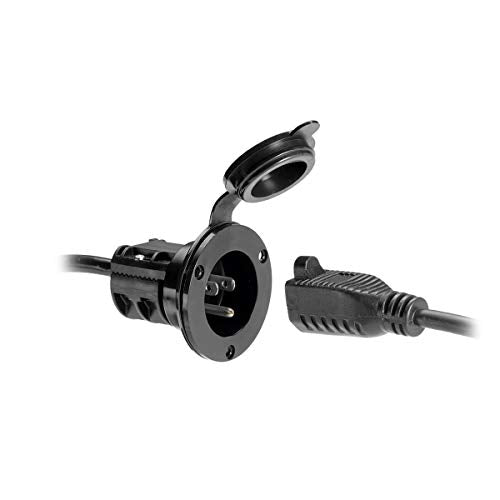 Minn Kota 1865108 Mkr 21 Freshwater Ac Power Port Marine Battery Accessory, Black