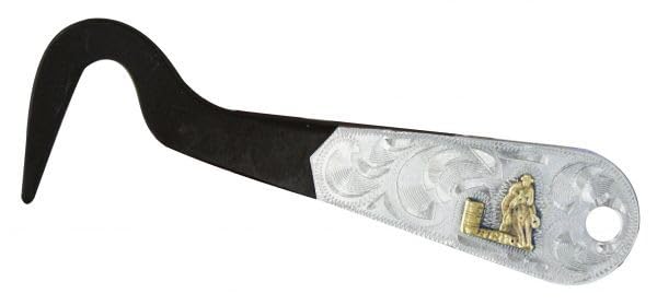 Showman Barrel Racer Brown Steel Hoof Pick