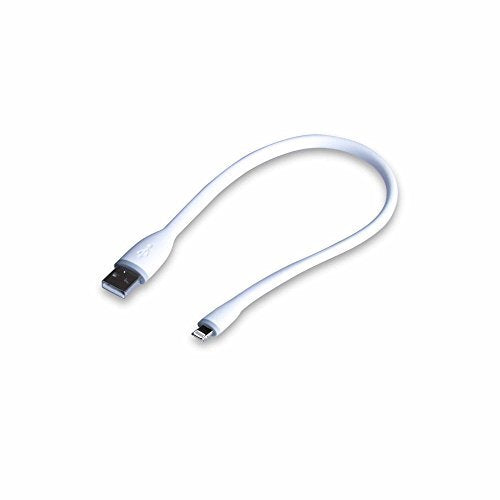 gofanco Flexible & Durable Silicone MFi Certified Charge & sync Cable Compatible with Apple Devices (White) for iDevices - 13.6 