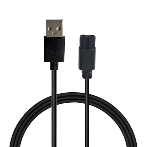 Upix Usb Mi Trimmer Charging Cable 1 Meter (3.2 Feet), Compatible For Mi Trimmer, Shavers, Body Groomers  Black (Please Match C