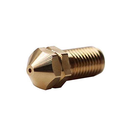 1Piece 3D Printer Spare Parts Printhead Brass Nozzle 0.4Mm Compatible With 3.0Mm Ultimaker 3 Extended Ultimaker S5 3D Printer (0.4Mm)