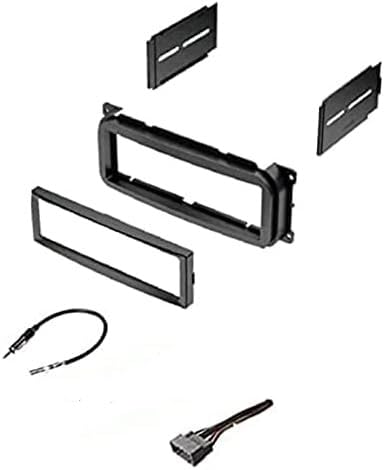 Single Din Car Stereo Kit, Wire Harness, Antenna Adapter For Dodge: 2002 2007 Caravan, 02 04 Dakota, 02 03 Durango, 02 05 Intrepid, 02 06 Neon, 02 06 Stratus