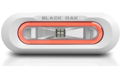 Black Oak Low Pro&Trade; Marine Spreader Light - Flush Mount - White Housing - Red Led,WBAUVB0F8DF9M15