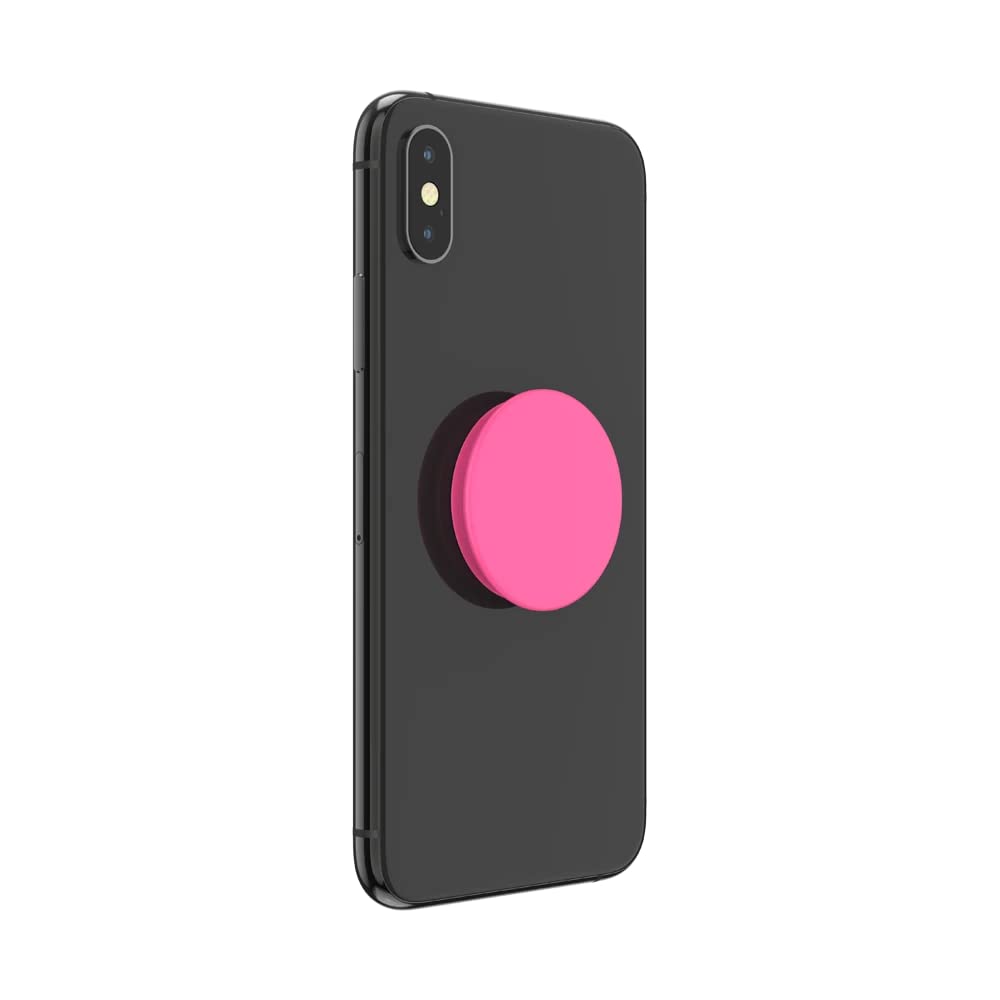 Popsockets Phone Grip With Expanding Kickstand, Solid Popgrip   Neon Pink