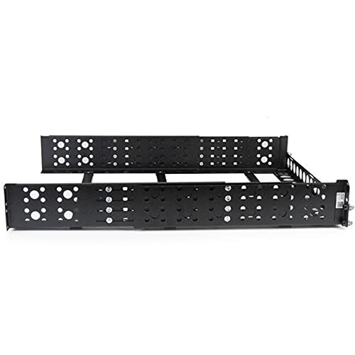 Startech.Com 2U Universal Rack Mount Rails   For 19In Server Rack Enclosure Or Cabinet   Adjustable A/V Rack Rails (Unirails2U)