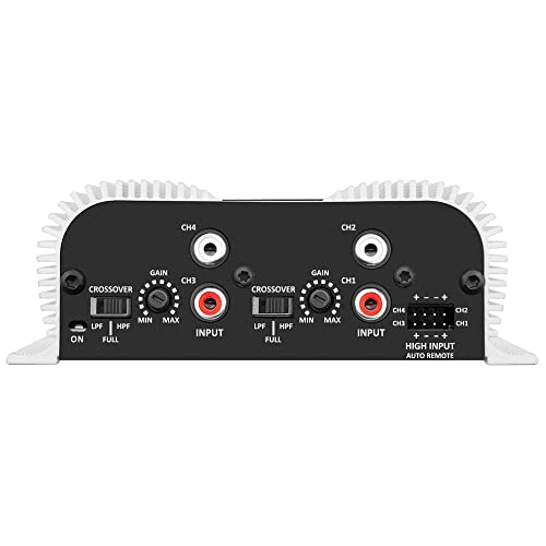 Taramps Ts 400X4 With Automatic High Level Input 400 Watts Rms 4 Channels Full Range Car Audio Amplifier Rca Input Class D 2 Bri