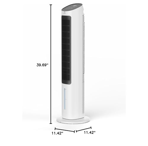 Dreo Cooling Fans That Blow Cold Air, 40 Evaporative Air Cooler, 2023 Upgrade Tower Fan For Bedroom With 80 Oscillating, Ice Pac
