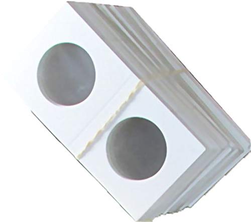 Coin Flips For Large Dollars, 100 Count, Guardhouse Brand Cardboard And Mylar 2X2 Paper Coin Holders
