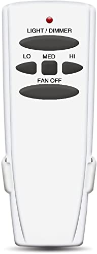 Corebay Ceiling Fan Remote Control With Light Dimmer Function Replacement For Hampton Bay Uc7078T, No Reverse, Wall Mount Includ