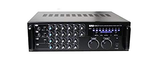 Emb Pro 700 Watt Digital Rack Mountable Karaoke Mixer Stereo Amplifier Ebk37Bt With Usb, Echo And Bluetooth Streaming