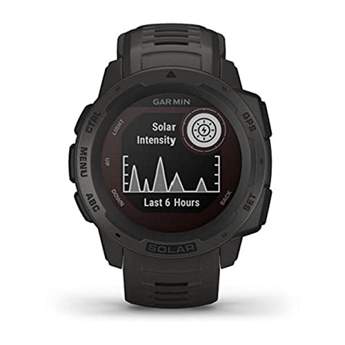 Garmin 010 02293 10 Instinct Solar, Rugged Outdoor Smartwatch With Solar Charging Capabilities, Built In Sports Apps And Health