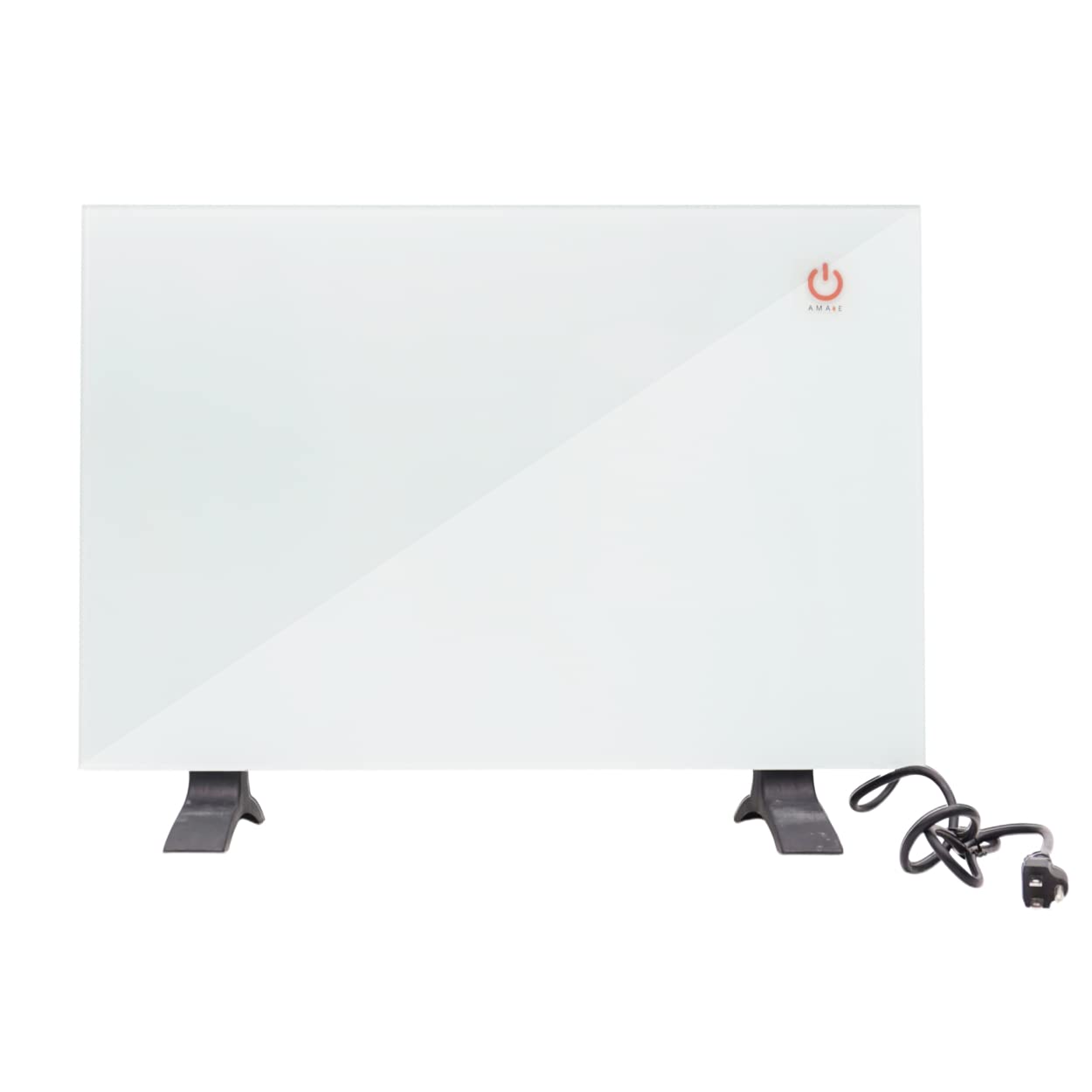 Amaze Heater Classic Model Dual Convection Glass Panel Electric Heater   120V, 450/900 Watt (1534/3068 Btu/Hr)   Ideal For 250 T