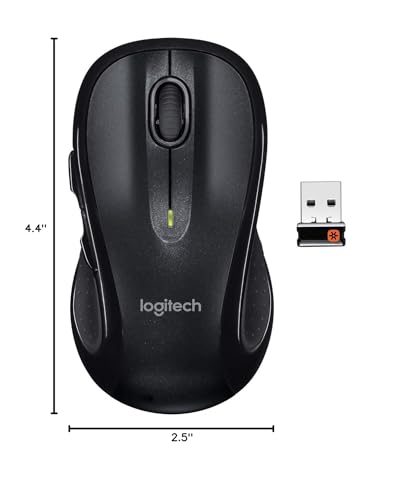 Logitech M510 Wireless Mouse, Black