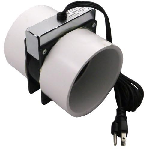 Tjernlund Pvc4 Radon Mitigation Fan Model   Exhaust Fan With 6 Ft. Power Cord, Minimal Power Consumption, 4 In. Pvc Pipe. Ventil