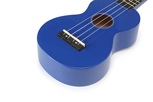 Mahalo Ukuleles Mr1Bu Rainbow Series Soprano Ukulele,Blue