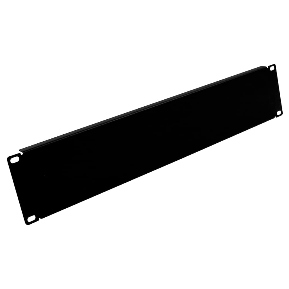 Wavenet 3031-N Steel 2U Blank Rack Mount Panel Spacer for 19 in. Server Network Rack Enclosure or Cabinet Black - Pack of 5