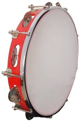 Music Gallery head Tambourine  Red, 25CM