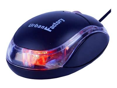 Urban Factory Bdm02Uf Cristal Mouse Optical Usb 2.0, 800Dpi, Internal Light   Black