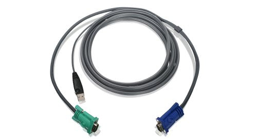 Iogear Usb Kvm Cable, 10 Feet, G2L5203U, Dark Gray