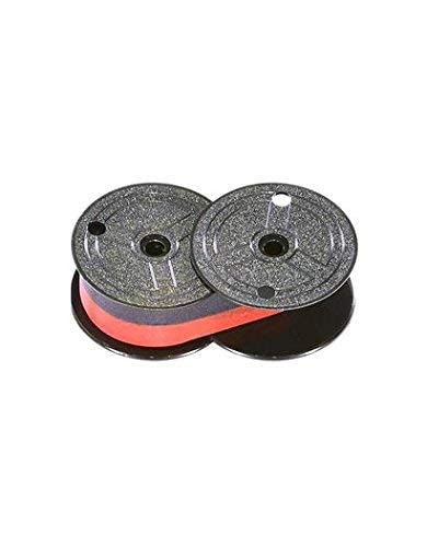 (12) Top Of The Line Genuine Monroe P65M Universal Black/Red Printing Calculator Ribbon Spools With The Darkest Ink In The Industry