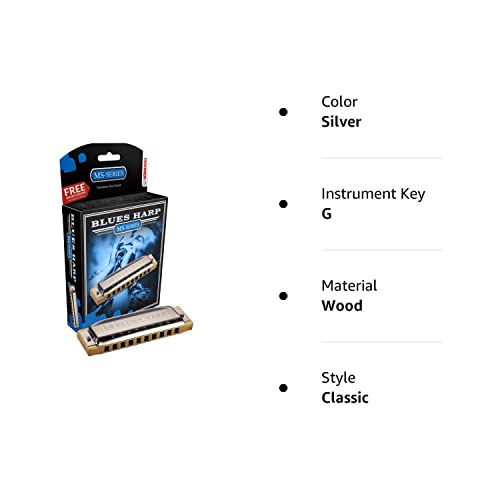 Hohner Blues Harp Harmonica, Key Of G