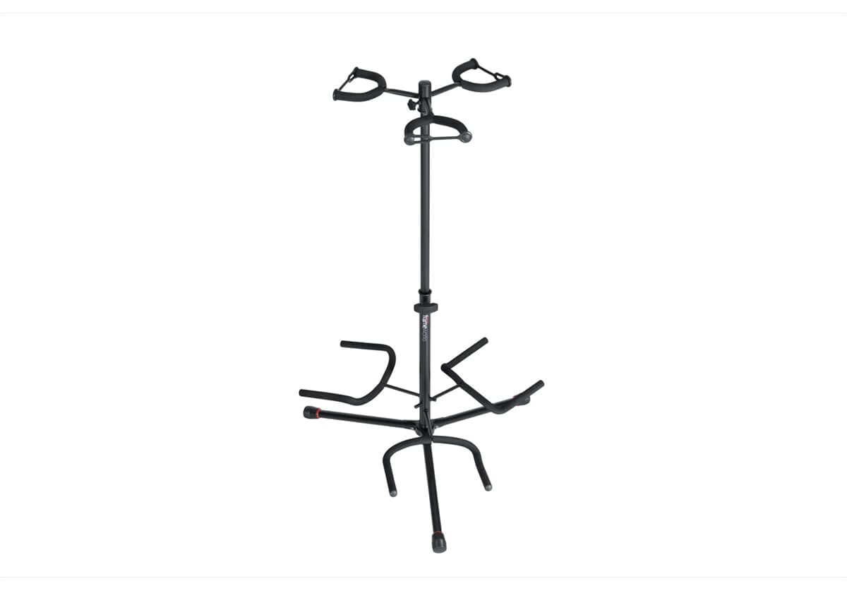 Gator Frameworks Adjustable Triple Guitar Stand, Holds (3) Electric Or Acoustic Guitars (Gfw Gtr 3000)