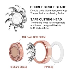 Generation 1 Replacement Heads For Flawless Gen 1 Facial Hair Remover Only