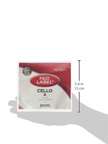 Super Sensitive Red Label Cello A String 3/4 Medium