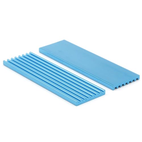 Tobo M.2 2280 Nvme Ssd Heatsink Cooler With Thermal Pad Alloy Aluminum Heat Sink Cooling Sink For Laptop, 70X22X3Mm, Light Blue