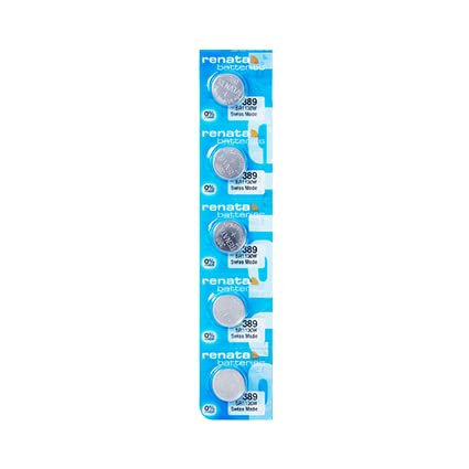 Renata Batteries 389 Silver Oxide Watch Battery (5 Pack)