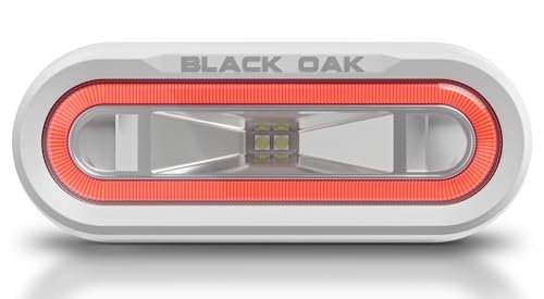 Black Oak Low Pro&Trade; Off Road Spreader Light - Bracket Mount - White Housing - Red Led,WBAUVB0F8L1LLQP