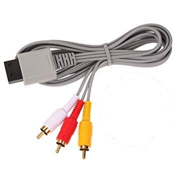 Wicareyo 1.8M Audio Video Av Rca Video Composite Cable Cord For Wii Console