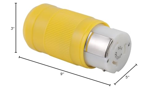 Marinco 6364Crn Locking Connector,50A, 125/250V