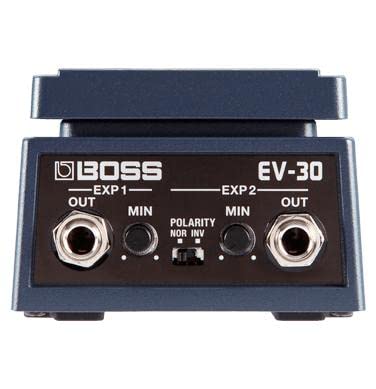 Boss Ev 30 Dual Expression Pedal, Space Saving Expression Pedal With A Rugged Die Cast Aluminum Body