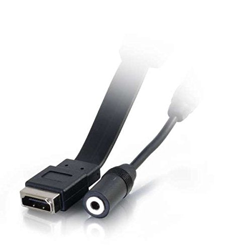 C2G 41013 Composite Video And Rca Stereo Audio Pass Through Single Gang Wall Plate, Brushed Aluminum